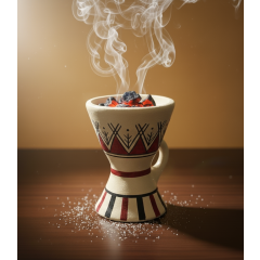 مبخرة فخارية بلمسة تراثية