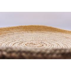 طبق خوص تراثي منسوج يدويًا