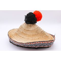 قبعة تراثية منسوجة يدويًا