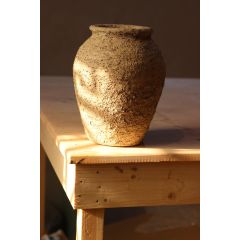 مزهرية فخارية طبيعية